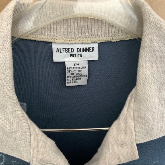 VINTAGE ALFRED DUNNER LAYERED PULLOVER. BEADED - Picture 7 of 10